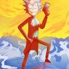 Rick Sanchez Cartoon paint by numbers