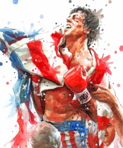 Rocky Balboa Art paint by numbers