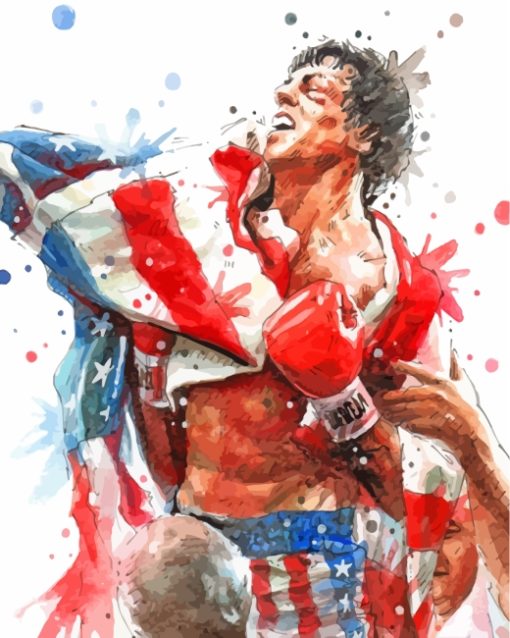 Rocky Balboa Art paint by numbers