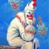 Sad Clown Art paint by numbers