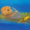 Sea Otter Art paint by numbers