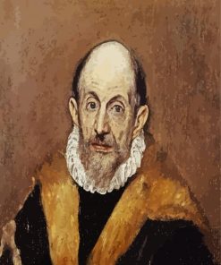 Self Portrait El Greco pain by numbers