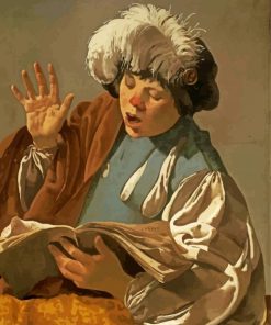 Singing Boy Hendrick Ter Brugghen paint by numbers