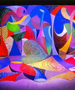 Snails Space With Vari Lites Painting As Perfermance Hockney paint by numbers