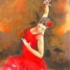 Spanish Flamenco Dancer Art paint by number