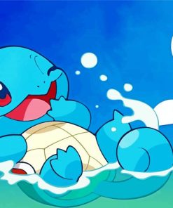 Squirtle Pokemon Anime paint by numbers