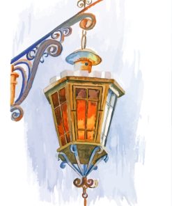 Street Lantern Art paint by numbers