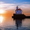 Superior Entry Lighthouse Duluth paint by number