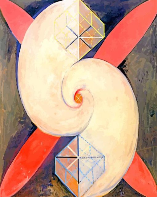 Swan No 21 By Hilma Af Klint paint by numbers