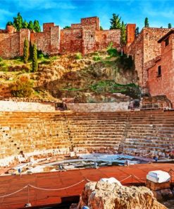 Teatro Romano De Malaga paint by numbers