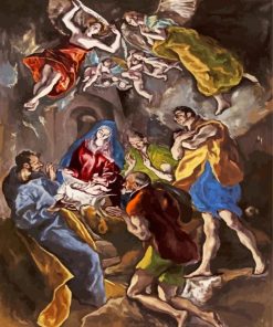 The Adoration Of The Shepherds El Greco paint by numbers