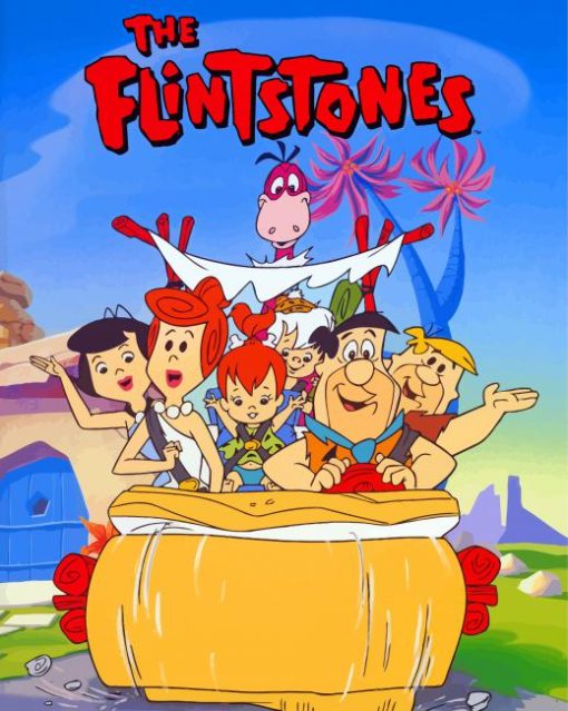 The Flintstones Animated Movie paint by numbers