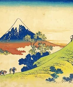 The Inume Pass In Kai Province By Hokusai paint by numbers