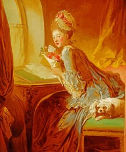 The Lover Letter Fragonard paint by numbers