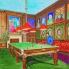 The Pool Room paint by numbers