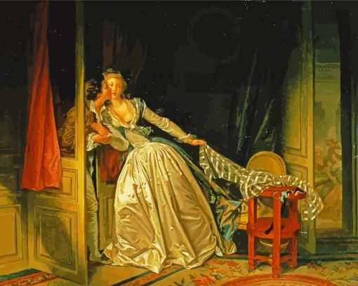 The Stolen Kiss Fragonard paint by numbers