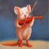 Violinist Mouse paint by numbers