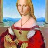 Young Woman With Unicorn By Raphael paint by numbers