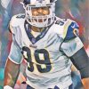 Aaron Donald Nfl Football paint by numbers