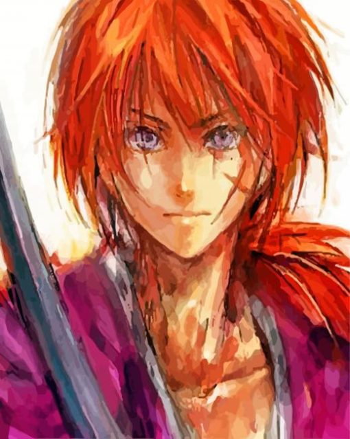 Abstract Kenshin paint by numbers