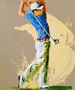 Abstract Golfer Illustration paint by numbers