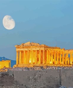 Acropolis Of Athens Greece paint by number