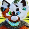 Adorable Fursuit paint by number