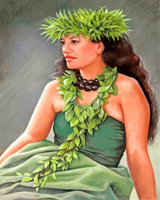 Aesthetic Hawaiian Women paint by numbers