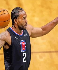 Aesthetic Kawhi Basketball paint by numbers