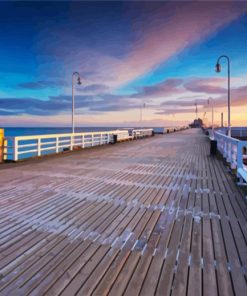 Aesthetic Pier In Sopot Gdansk paint by number