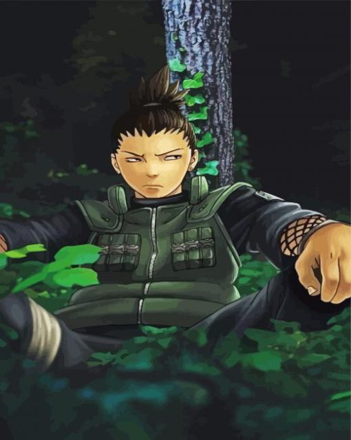 Aesthetic Shikamaru Nara paint by numbers