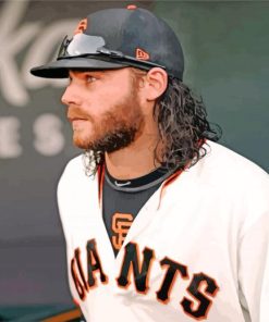 Aesthetic Brandon Crawford San Francisco Giants paint by numbers