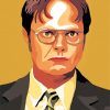 Aesthetic Dwight Schrute paint by number