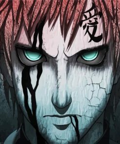 Aesthetic Gaara Anime paint by numbers