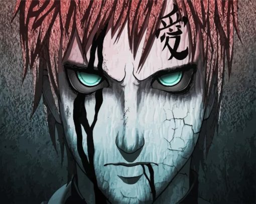 Aesthetic Gaara Anime paint by numbers