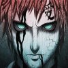 Aesthetic Gaara Anime paint by number