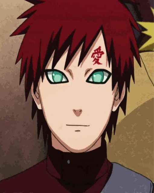 Aesthetic Gaara paint by numbers