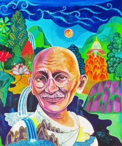 Aesthetic Gandhi Art paint by numbers