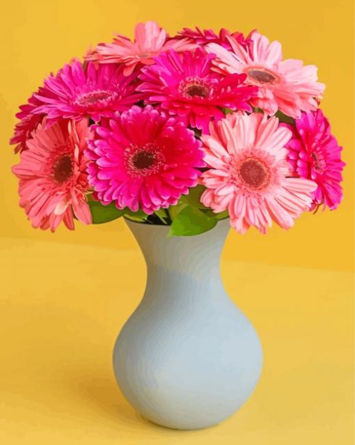 Aesthetic Gerberas paint by numbers