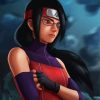 Aesthetic Sarada Uchiha From Naruto paint by numbers