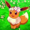 Aesthetic Eevee Pokemon Anime paint by numbers