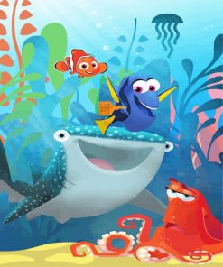 Aesthetic Nemo Fish And Dory paint by number