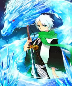 Aestehtic Toshiro Hitsugaya Bleach Anime paint by numbers