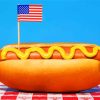 American Hotdoog paint by numbers