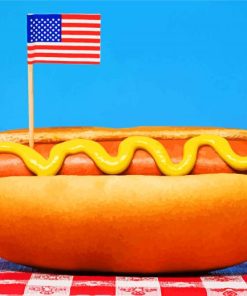 American Hotdoog paint by numbers