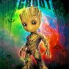 Baby Groot paint by numbers