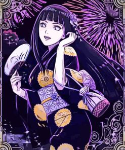 Beautiful Hinata Hyuga paint by numbers