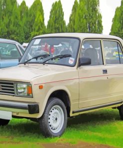 Beige Lada Car paint by numbers