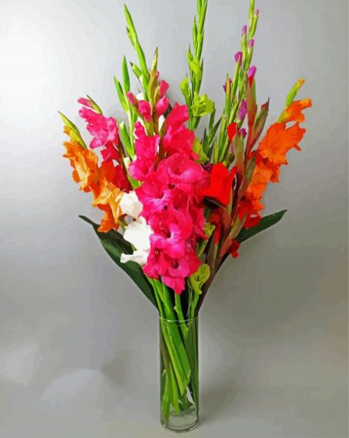 Bouquet Of Gladiola paint by number