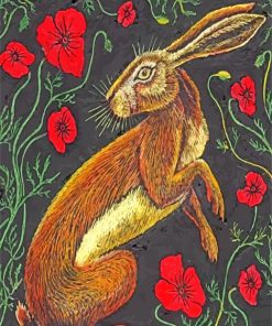 Beautiful Brown Hare paint by numbers